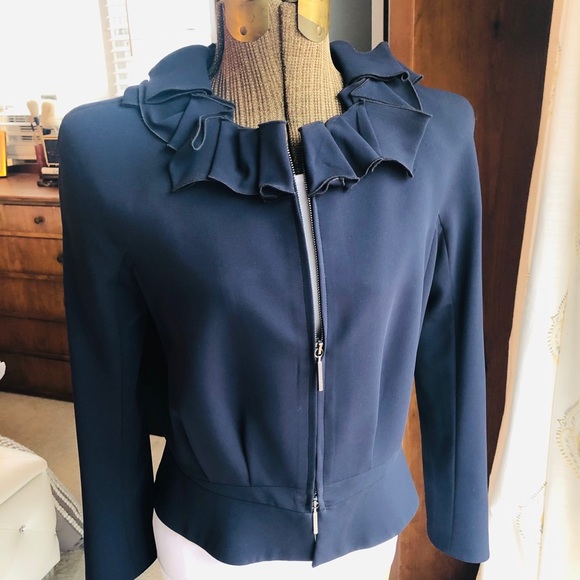 Giorgio Armani Jackets & Blazers - Giorgio Armani Ruffled Collar Jacket
